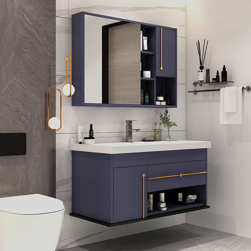 Nordic Pendant Cabinet Bath Cabinet Light Lavish Oak Wood Wash Table Wash Washbasin Cabinet Combo Modern Minima Bathroom Mirror Cabinet