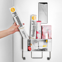 ASVEL JAPAN REFRIGERATOR FREE OF PUNCH MAGNETIC SUCTION TISSUE RACK KITCHEN CONTAINING RACK MICROWAVE SIDE PRESERVATION FILM SHELF