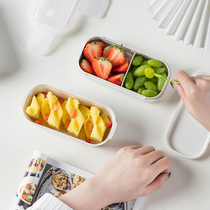 ASVEL Japanese childrens lunch box small fruit box separation microwave lunch box primary school students go out portable lunch box