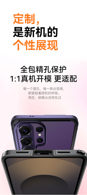 IMCHEN Clear MagSafe AR High-Transparency Metallic Camera Samsung Phone Case