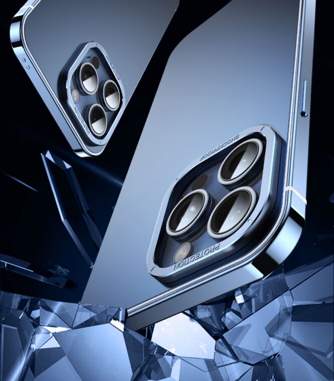 Titanium Alloy Camera Ring Shockproof iPhone Case