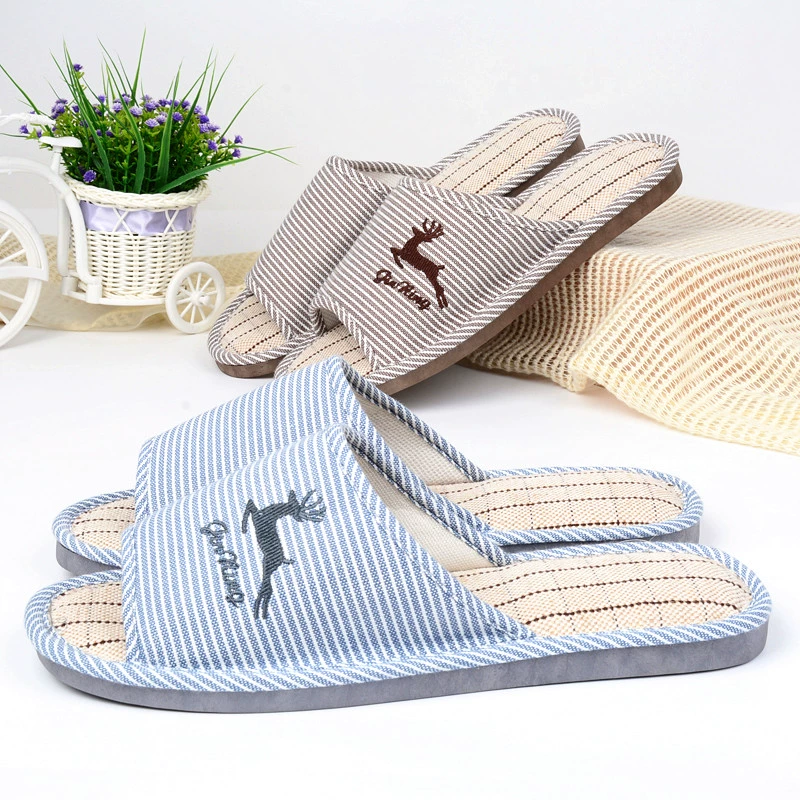 Dép lanh bốn mùa 46 kích thước cực lớn 47 nhà của nam giới 48 mùa xuân và mùa hè trong nhà cotton và vải lanh thoáng khí 49 đáy mềm 50 - Trang chủ