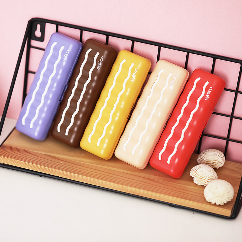 Cartoon contact lens case portable ins tide personality cute compact double box storage beauty pupil girl partner box