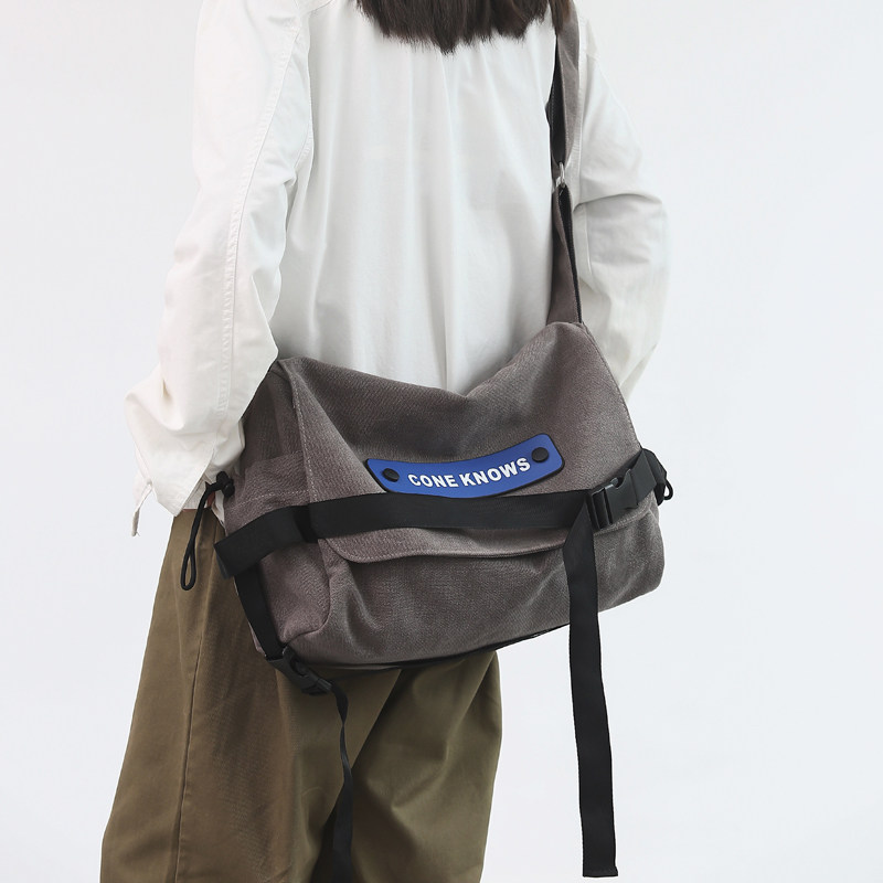 St. Liway Sailor Cloth Bag Men's Boomer Bag Day Tie Satchel Satchel woman Large capacity PostPoor bag Single shoulder bag