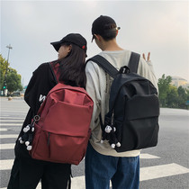 Backbag male college students fashion trend school bag middle school students junior high school students 15 6 inch computer backpack female large capacity