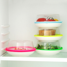 加厚硅胶冰箱微波炉保鲜盖5个