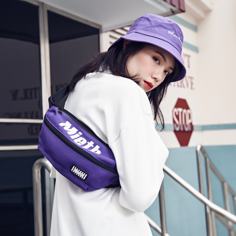 Mieth Chauber Chest Bag Men and women Purse Street Sports New Breast front Slanted Satchel Trend Casual Ins Hip Hop-Taobao
