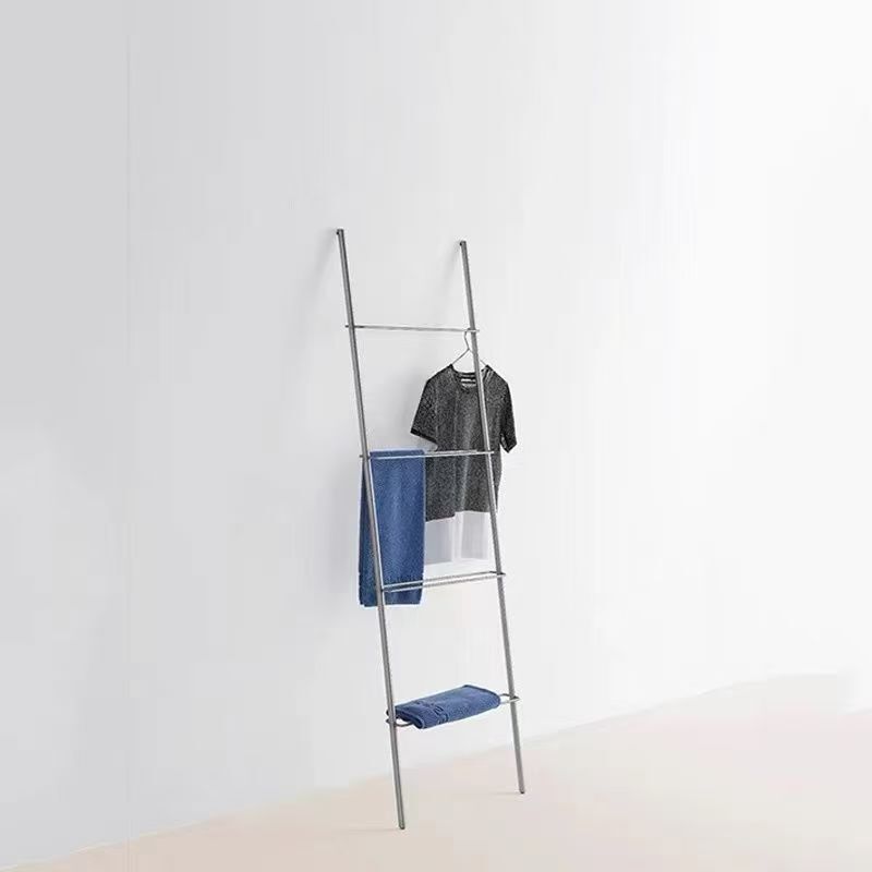 Minimalist Art Ladder Coat Rack Against the Wall at the Entrance, Space-Saving Coat Rack for Home, Trendy Nordic Scarf Rack Minimalist Art Ladder Coat Rack Against the Wall at the Entrance, Space-Saving Coat Rack for Home, Trendy Nordic Scarf Rack