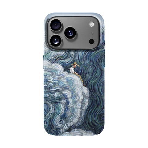 Vibrant Mountain Road Illustration Nature iPhone Case