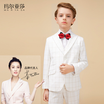 Maryasha boy gown show host perform in Inn Wind Piano Minor West Suit Five Sets Children Suits