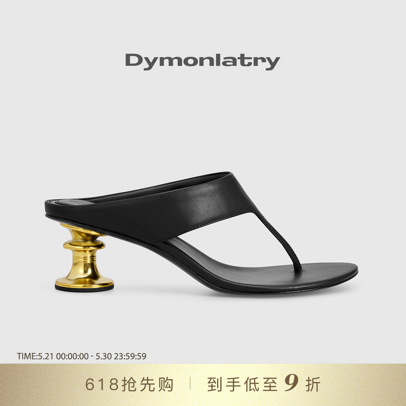 Dymonlatry 2026Ss New Style Candlestick High-Heeled Flip-Flops for Women Dymonlatry 2026Ss New Style Candlestick High-Heeled Flip-Flops for Women