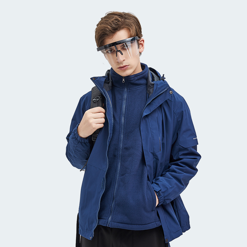 Nataner outdoor new three-in-one submachine clothing male tide card detachable two-piece set autumn winter windproof and waterproof jacket woman