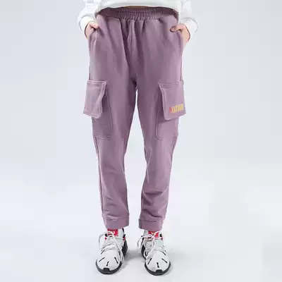 Natty outdoor sports pants women's autumn and winter loose drawstring pants tide stretch cotton casual pants men's tooling sweatpants