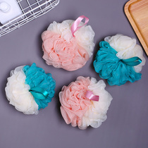 Large bath ball adult Japanese bath cotton ball wipe bathroom back rub bath towel cute bubble ball stitching Bath flower