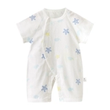 Детское летнее хлопковое боди для новорожденных подходит для мужчин и женщин, марлевая тонкая летняя одежда для девочек, короткий рукав