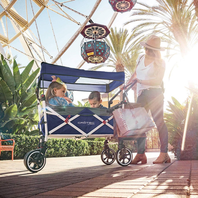 Guan art baby stroller baby can sit can lie down portable twin child artifact children extended double Camp Car