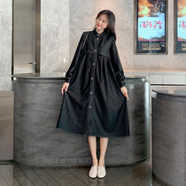 Pregnant woman Spring and autumn windfall jacket 2021 new medium long style Fashion Loose Big Code Gestation Mom Out Fashion Jacket Tide