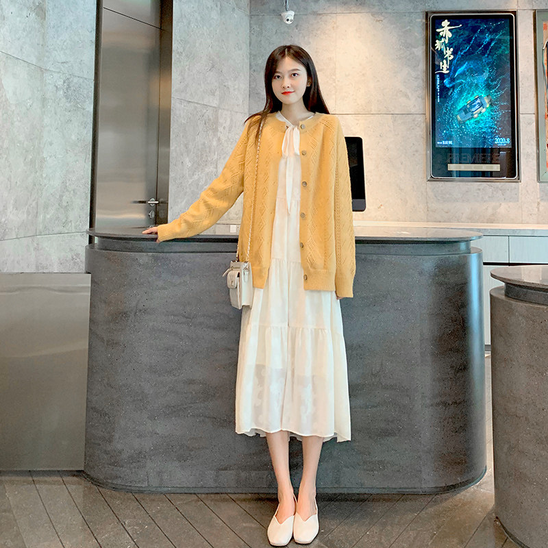 Pregnant Spring and Autumn Chiffon Dress Fashion Loose Set 2022 Spring and Autumn New Model Can Breastfeed Two-Piece Set Hot Mom