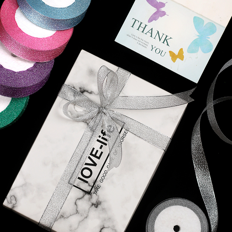 Glitter with Silver Onion with Gold and Silver Baked Cake Versatile Gift Box Ribbon Packaging Ribbon Ribbon Ribbon Sale