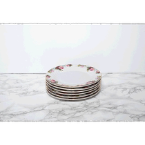 lynns Limited Edition: Vintage Bloom Dessert Plate Set - English Garden (American Outlet