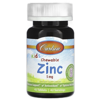 Hong Kong Direct Mail Carlson Childrens Chewable Zinc Natural Mixed Berry Flavor 5 mg 42 Tablets