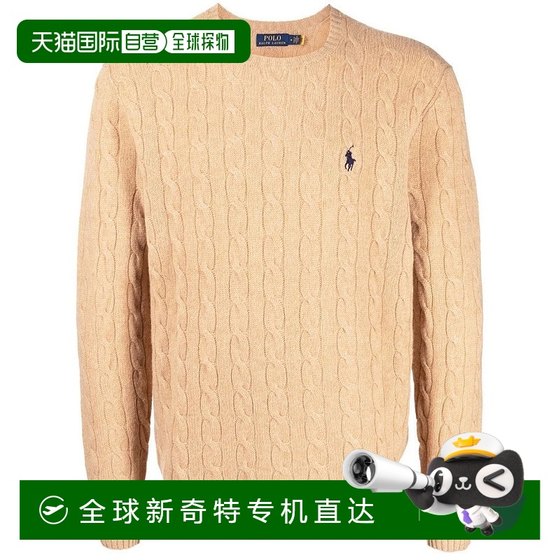 
Self-operated polo ralph lauren texture knitted pullover - neutral color [USA] straight hair