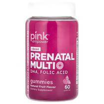 Hong Kong direct mail PinkVibrant prenatal multivitamin DHA folic acid natural fruit 60