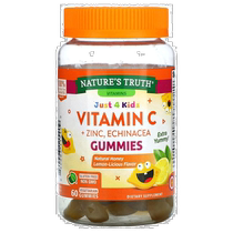Hong Kong Straight Hair Natures Truth Vitamin C Zinc Natural Seasoning Made into Childrens Flavor 60 Tablets