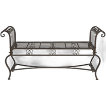safaviehBrielle Bench - Rustic Brown (American Outlet) Straight Hair