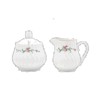 lynns Limited Edition: Vintage Bloom Sugar and Creamer Set - Wildflower Whimsy (US