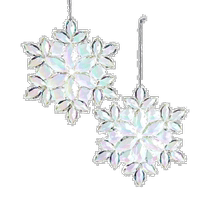 kurt s adlerKurt Adler 5in Clear Iridescent Snowflake Ornam