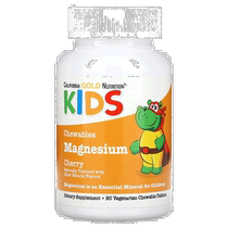 Hong Kong Direct Mail California Gold Nutrition Child Magnesium Chewable Tablets Cherry Taste 90