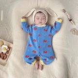 Детское демисезонное осеннее хлопковое боди подходит для мужчин и женщин, пижама для девочек, лонгслив для новорожденных для выхода на улицу