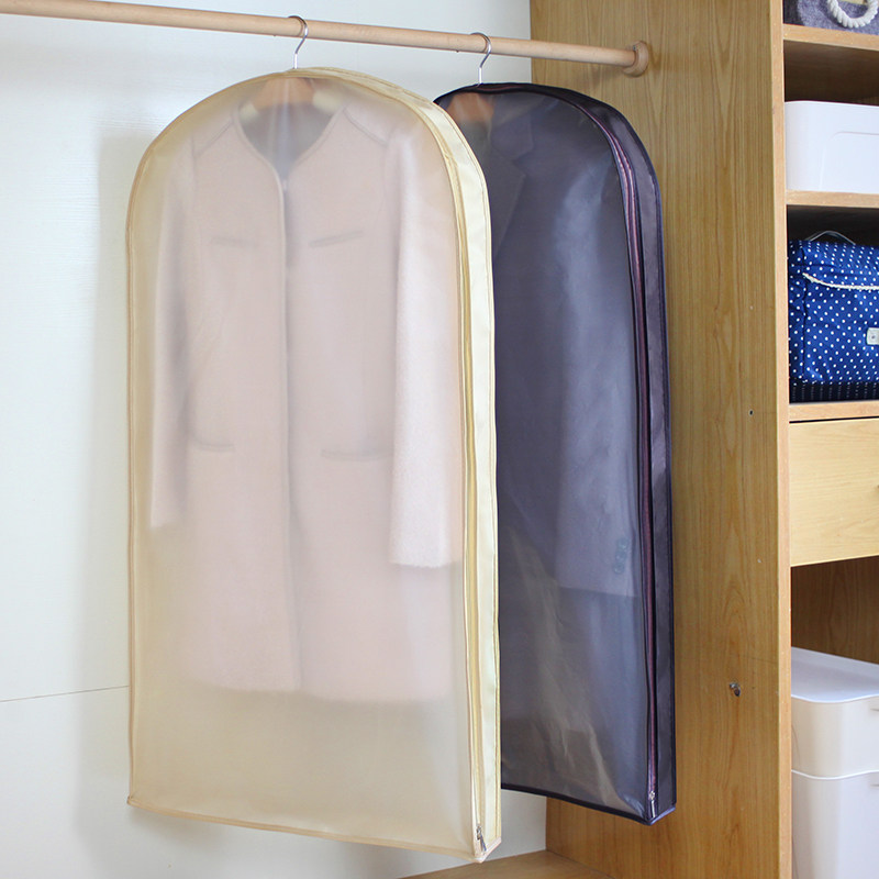 Hanging clothes dust jacket household coat down jacket thickened hanging bag breathable fur suit storage protective cover