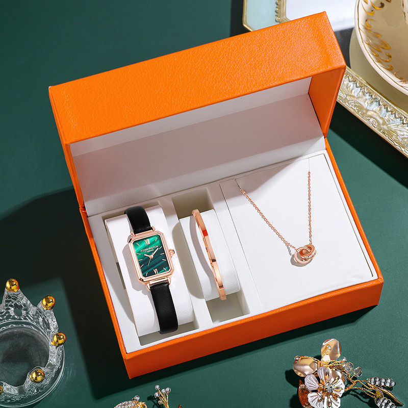 Valentine's Day gift for girlfriend Armani 2021 new watch ladies student retro light luxury niche small green watch