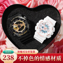 New Years Eve Valentines Day gift lovers watch a pair of electronic models of male and female students nameplate official flagship store for the table