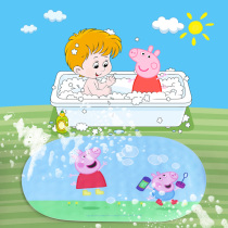 Bathroom Non-slip Mat Shower Toilet Children Cartoon Baby Toilet Petch Bath Anti-Fall Floor Mat Bath Mat