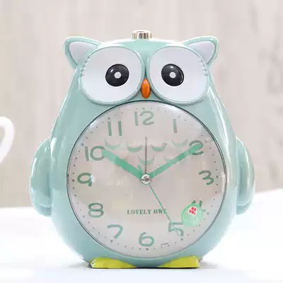 Children's student silent night light cartoon cute creative bed bedroom talking multi-function voice small alarm clock