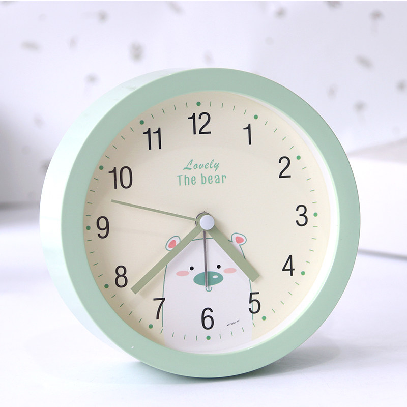 Cute Cartoon Creative Fashion Muted Night Light Students with a home alarm clock headboard A minimalist electronic small taunted