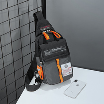 Trendy Mens Chest Bag Outdoor Sports Diagonal Satchel Street Casual Oxford Cloth Small Backpack Summer Canvas Single Shoulder Bag