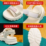 Летние сандалии, летняя универсальная подходит с юбкой на липучке, спортивная пляжная обувь на платформе, популярно в интернете