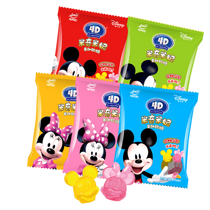阿麦斯4D米奇米妮橡皮糖软糖