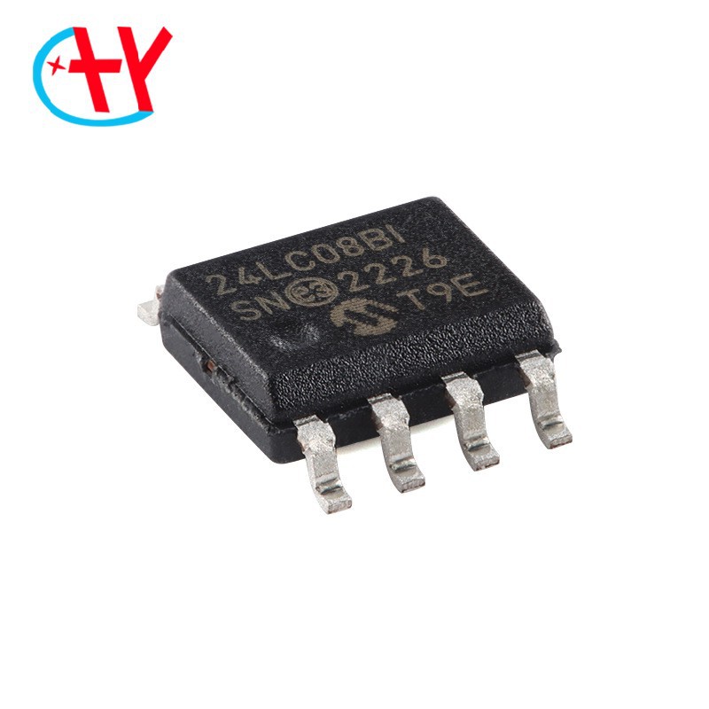 原装正品 24LC08BT-I/SN SOIC-8 8Kb I2C兼容双线串行EEPROM芯片