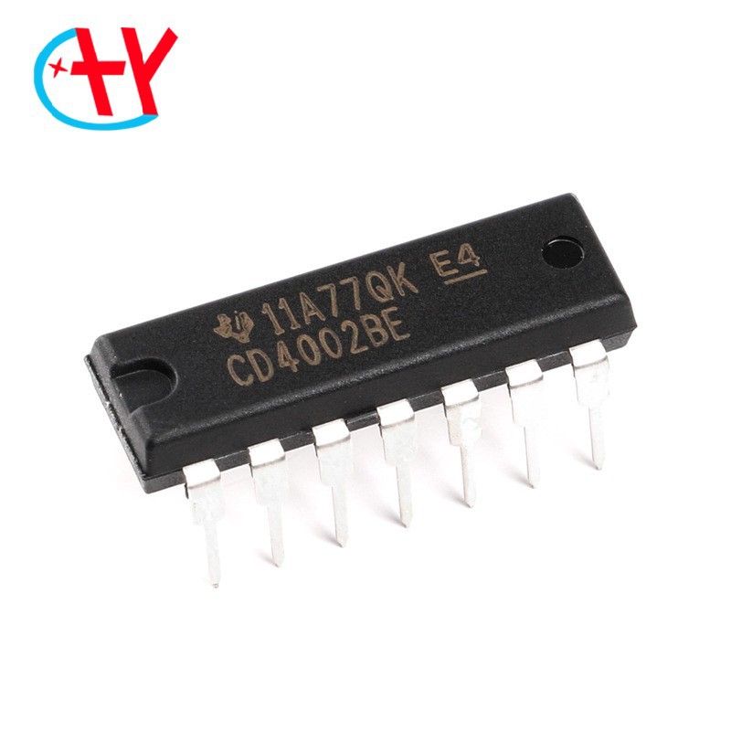 原装正品 直插 CD4002BE DIP-14 双4输入或非门 逻辑芯片