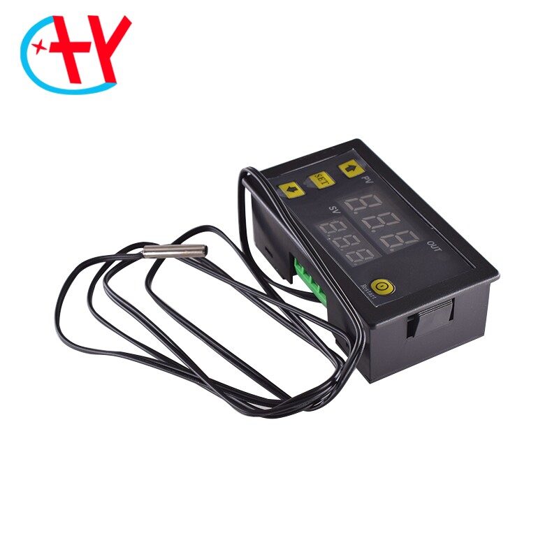 W3230高精度温度控制器模块5/12V/12/220V数显微型开关控温板红蓝