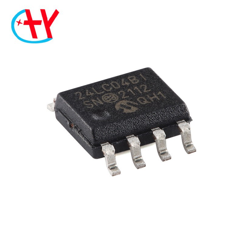 原装正品 24LC04BT-I/SN SOIC-8 4Kb I2C兼容双线串行EEPROM芯片