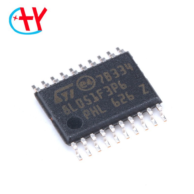 原装正品STM8L051F3P6TR TSSOP-20 16MHz/8KB闪存/8位微控制器MCU