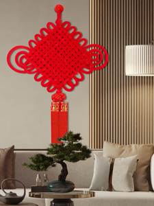 Chinese Knot Ornaments Living Room High-End opposite Door Large Fu Character Small Pendant Hallway Red 2025 New Arrival 