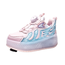 Heelys shoes for girls autumn 2024 new childrens sports hair smooth skates for big children and girls invisible skates