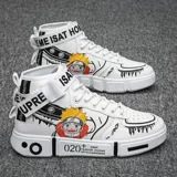 Спортивные детские летние высокие сапоги для мальчиков для отдыха, белая обувь, кроссовки, подходит для подростков